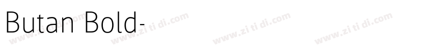 Butan Bold字体转换